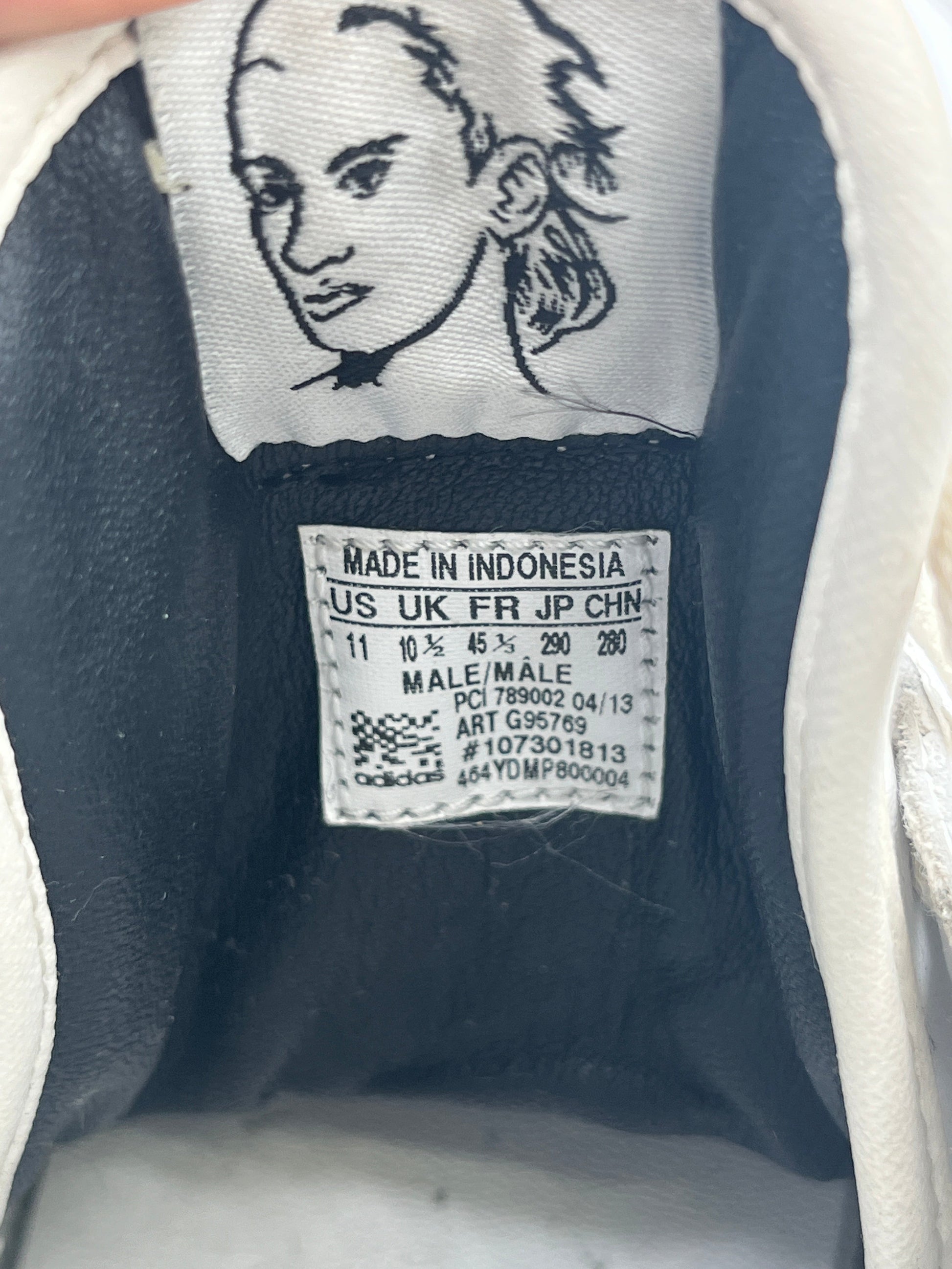 USED Size 11US - adidas Jeremy Scott Wings 2.0 Pixel White FRENLY BRICKS - Open 7 Days