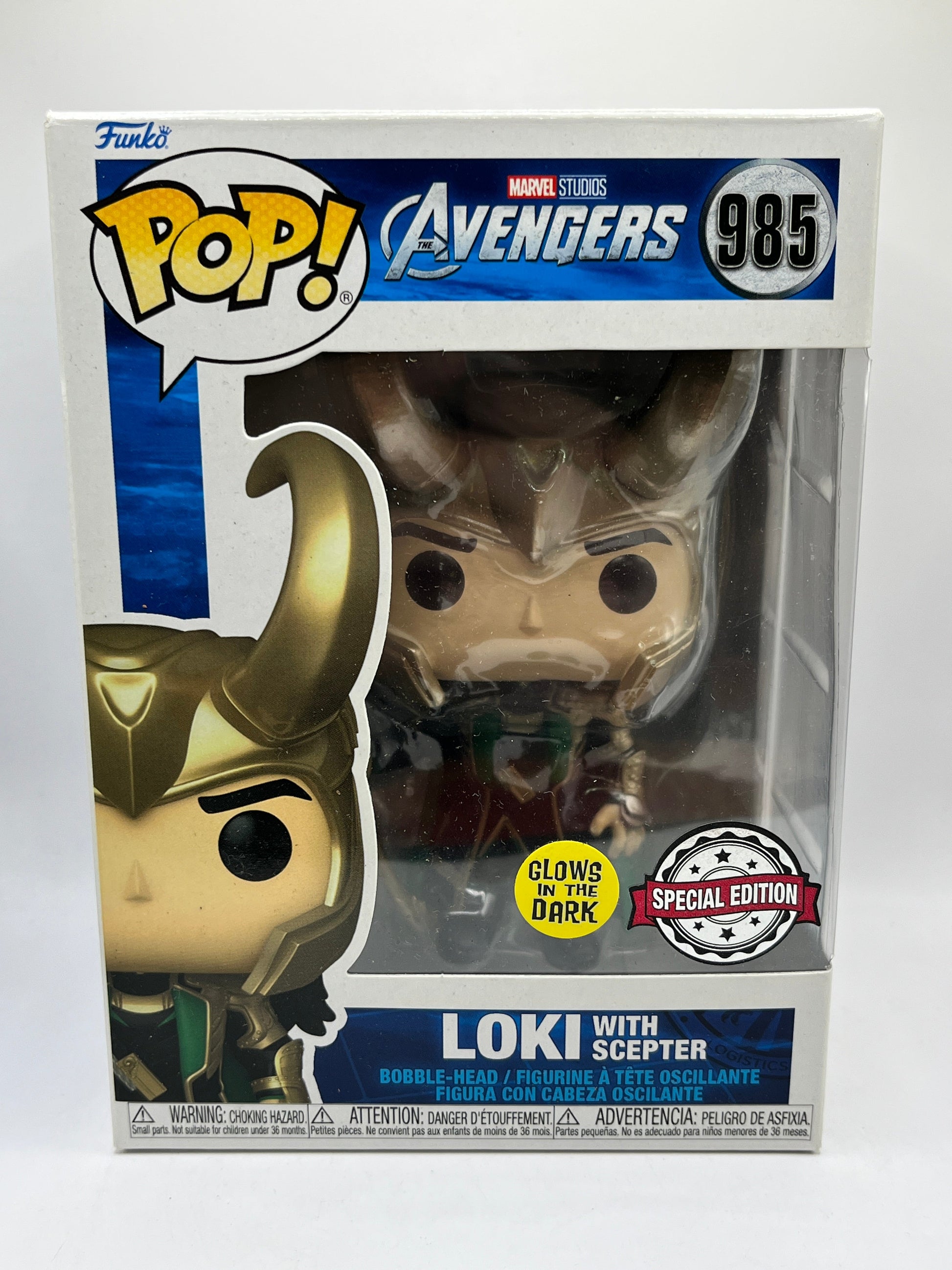 Funko POP! Marvel Avengers - Loki With Scepter #985 - Glow Special Edition FRENLY BRICKS - Open 7 Days
