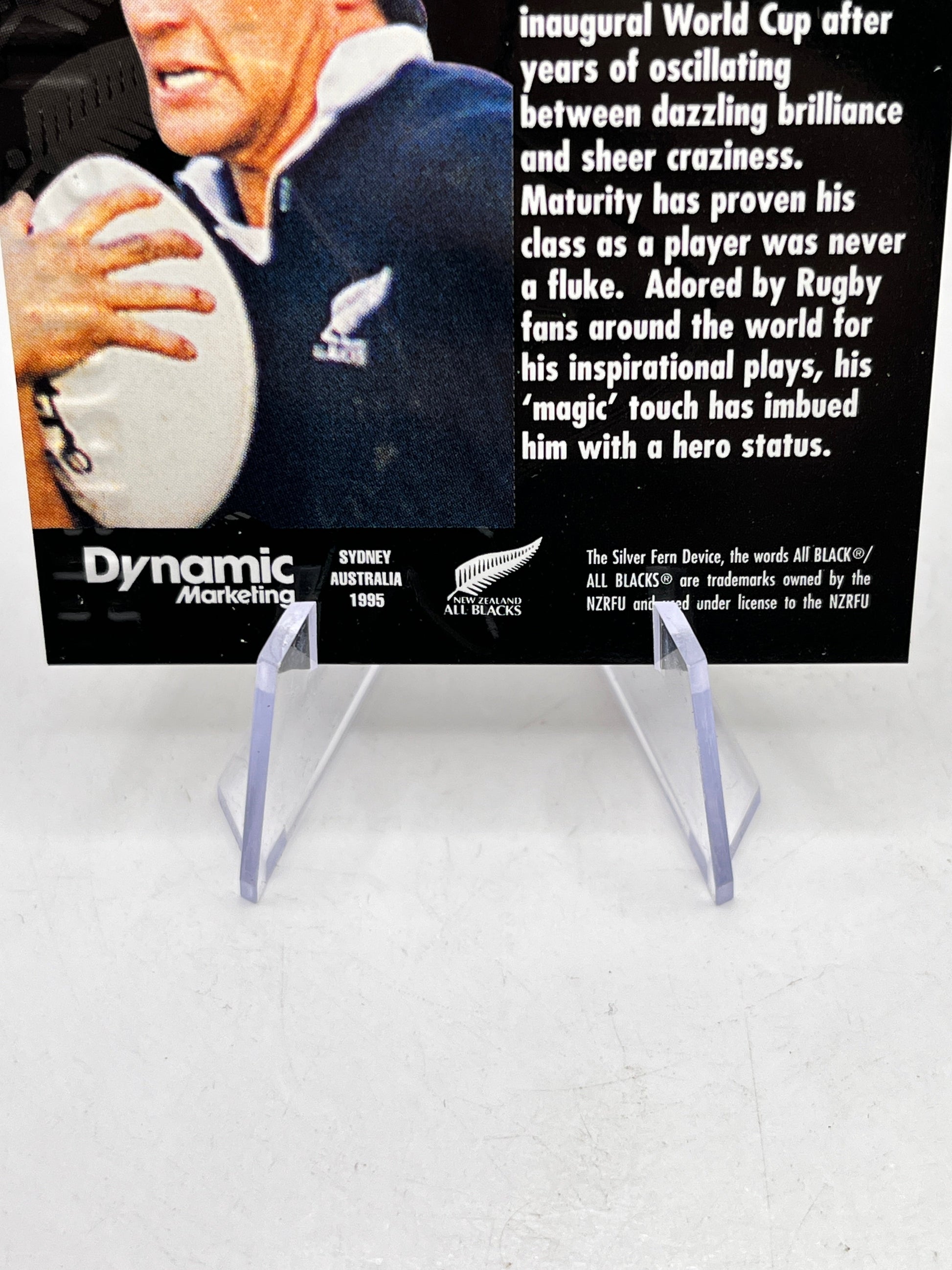 Zinzan Brooke - 1995 Dynamic Marketing All Blacks -  Heroes In Black FRENLY BRICKS - Open 7 Days