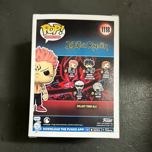 FUNKO POP VINYL JUJUTSU KAISEN RYOMEN SUKUNA WITH HEART #1118 FRENLY BRICKS - Open 7 Days