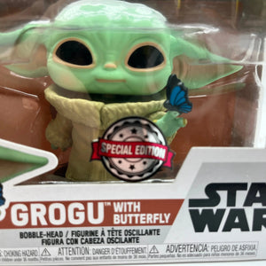 Funko POP! Star Wars The Mandalorian Grogu With Butterfly #468 FRENLY BRICKS - Open 7 Days