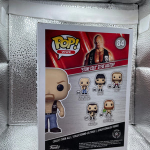 WWE Stone Cold Steve Austin with Belt Pop! Vinyl Figure #84 Pop Protector Funko FRENLY BRICKS - Open 7 Days