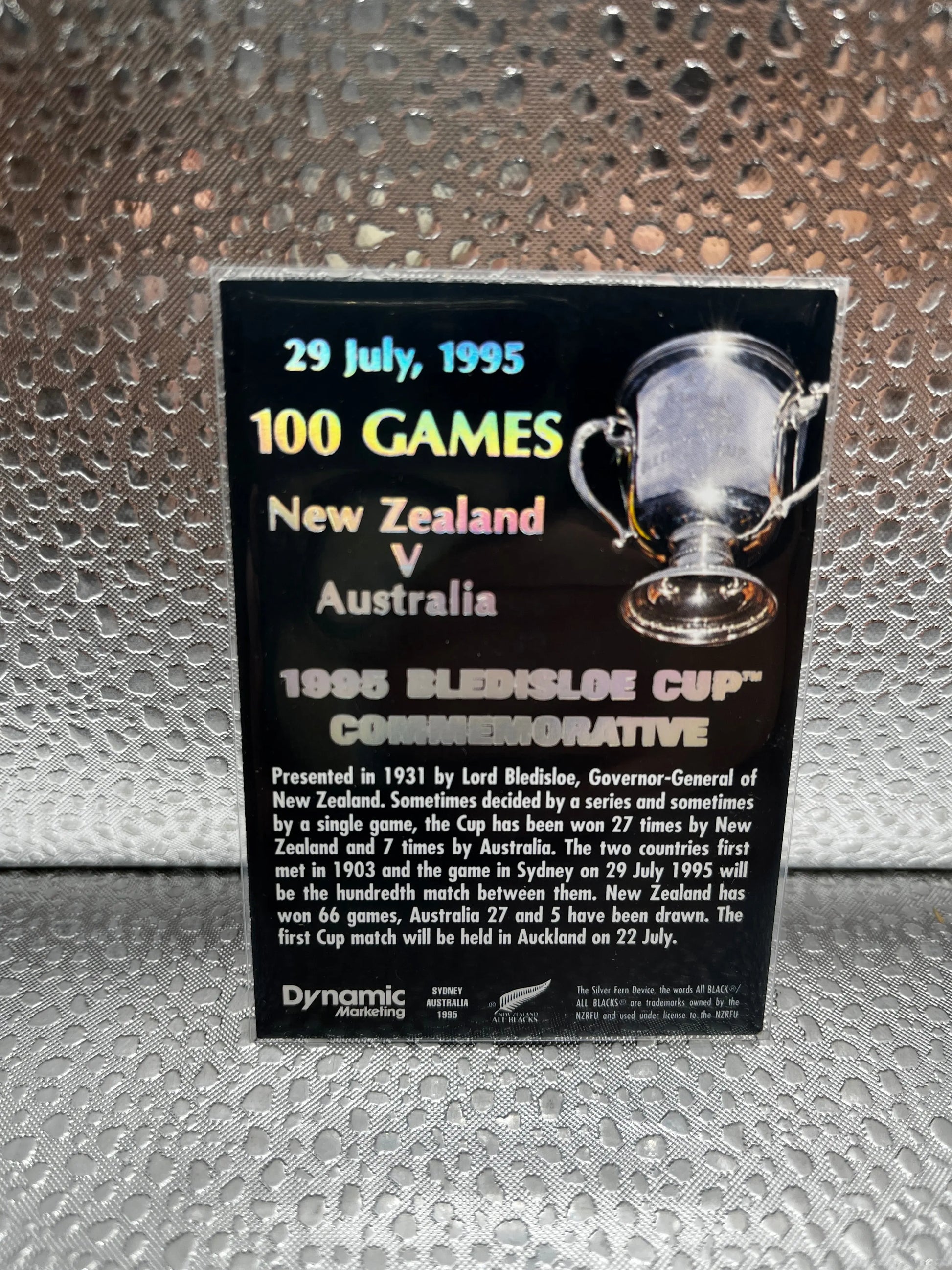 1995 Bledisloe Cup Commemorative 1995 FRENLY BRICKS - Open 7 Days