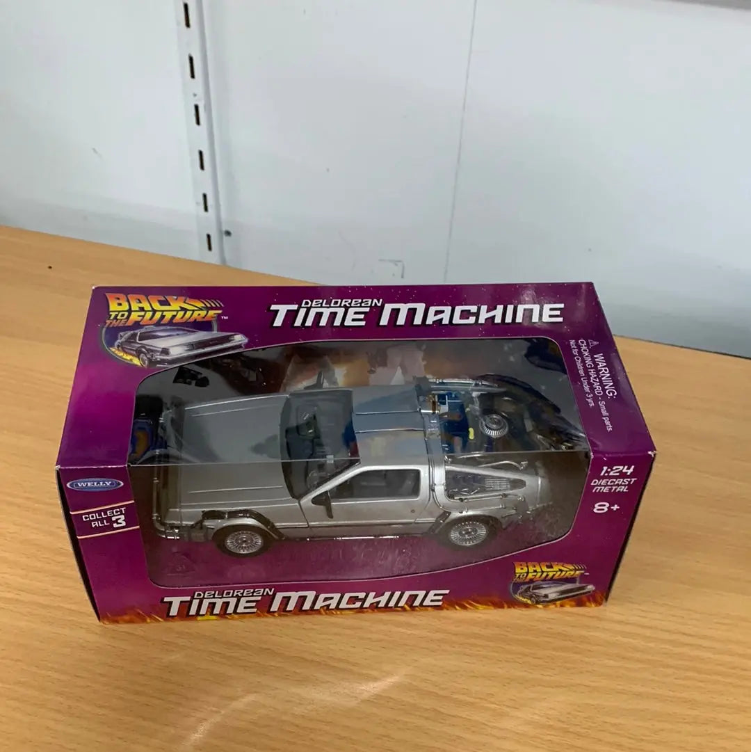 Back to the Future DeLorean Time Machine Diecast Car Model 1:24 FRENLY BRICKS - Open 7 Days