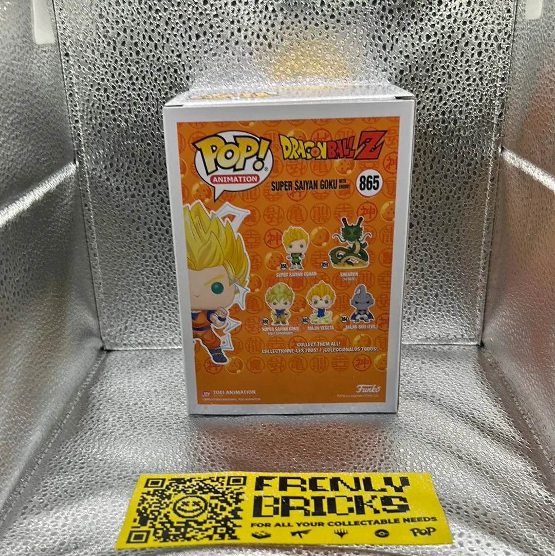 Pop Vinyl Dragon Ball Z 865 Super Saiyan Goku With Energy FRENLY BRICKS - Open 7 Days