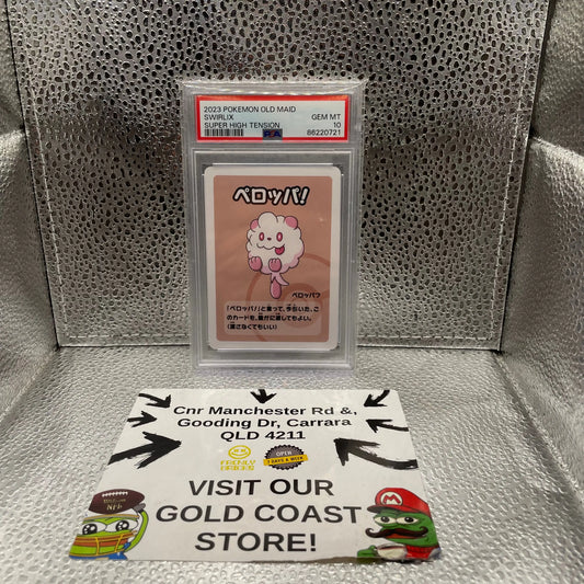 2023 Pokémon Old Maid Swirlix Super High Tension PSA 10 GEM MT FRENLY BRICKS - Open 7 Days