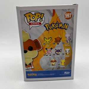 Funko POP! Games Pokémon - Growlithe #597 - Flocked Limited Edition FRENLY BRICKS - Open 7 Days