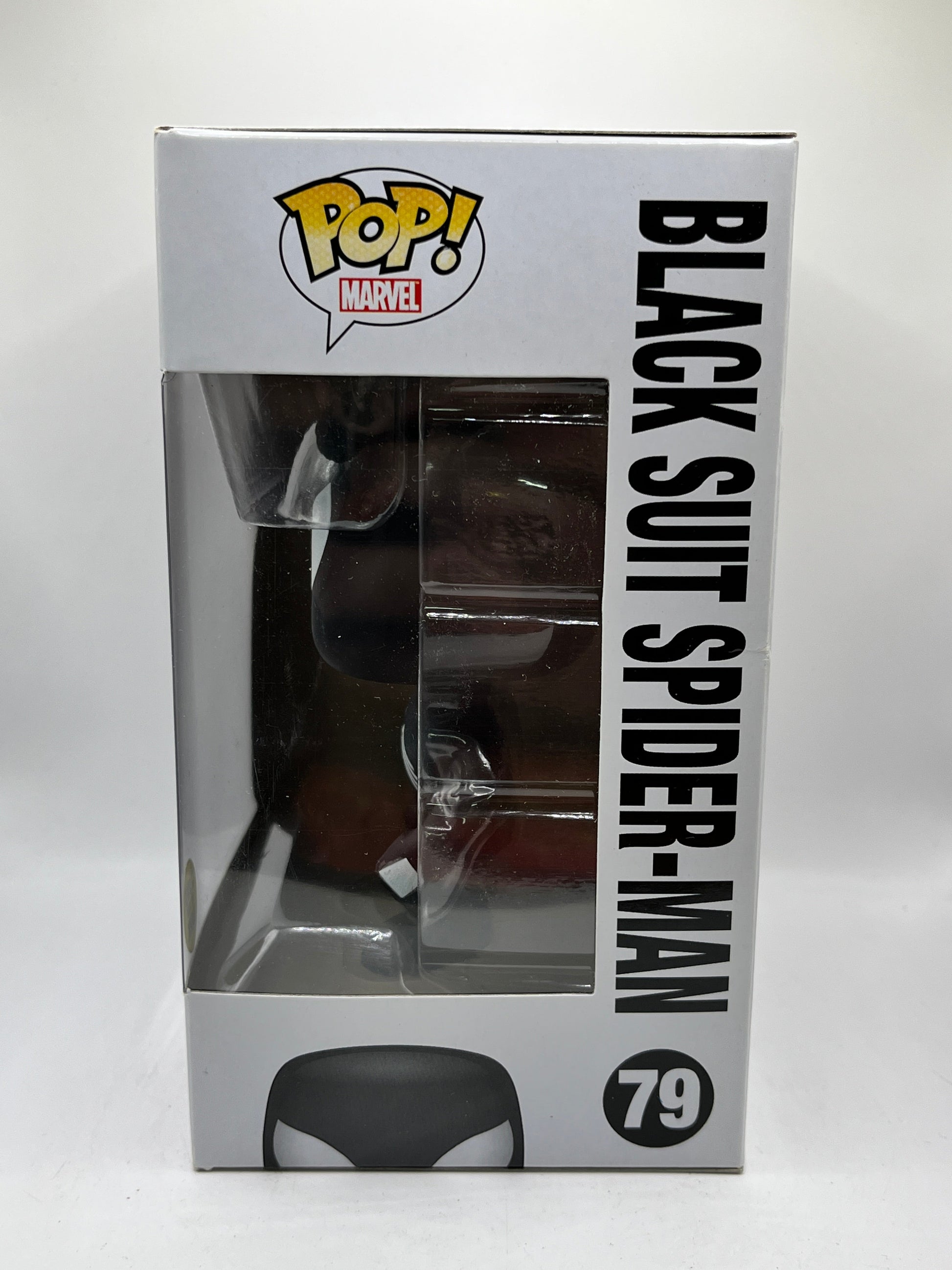 Funko POP! Marvel Spider-Man - Black Suit Spider-man #79 - Glow Vinyl Collectable FRENLY BRICKS - Open 7 Days
