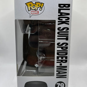 Funko POP! Marvel Spider-Man - Black Suit Spider-man #79 - Glow Vinyl Collectable FRENLY BRICKS - Open 7 Days