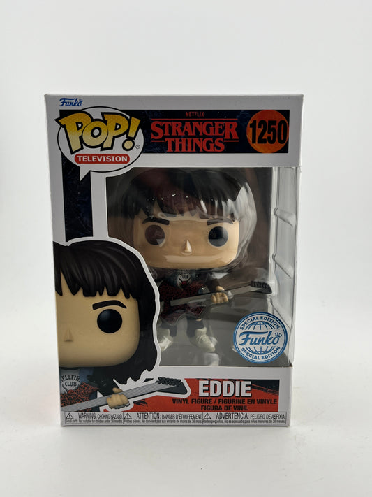 Funko POP! Television Stranger Things - Eddie #1250 - Special Edition FRENLY BRICKS - Open 7 Days