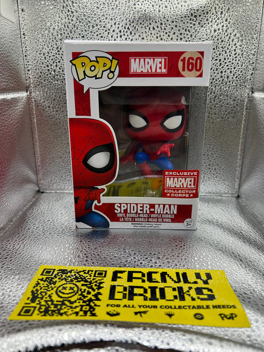 Pop Vinyl Marvel #160 Spider Man FRENLY BRICKS - Open 7 Days