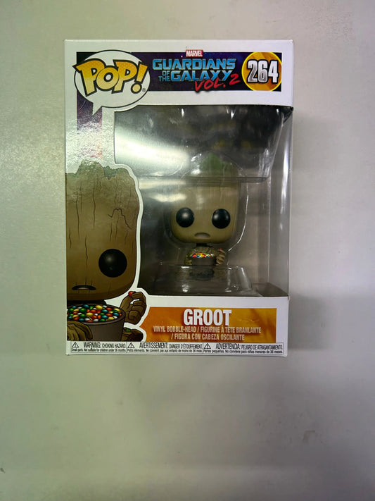 Pop Vinyl Marvel #264 Groot FRENLY BRICKS - Open 7 Days