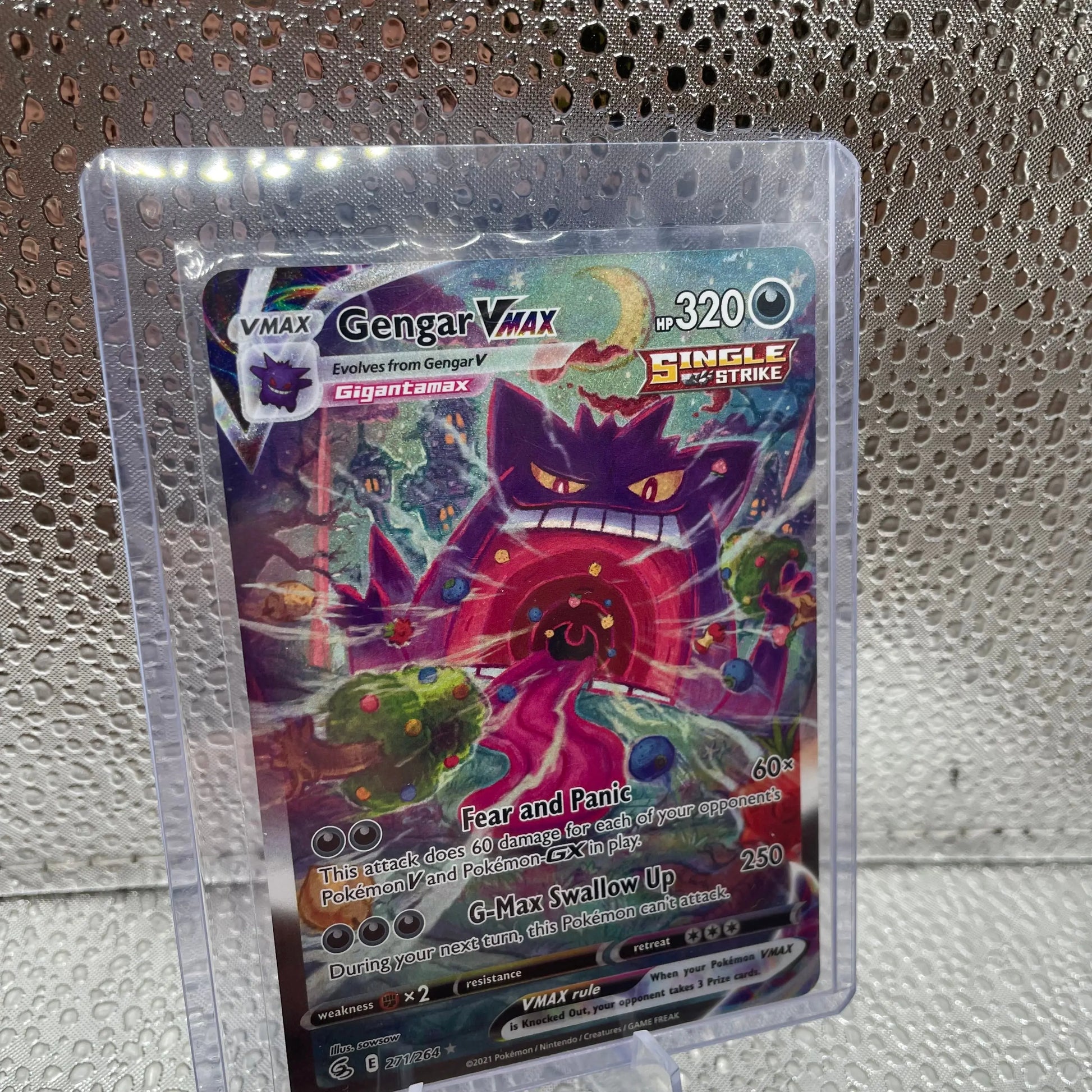 Gengar V Max 271/264 2021 Pokemon Nintendo Full Art Grail TCG Good Condition FRENLY BRICKS - Open 7 Days