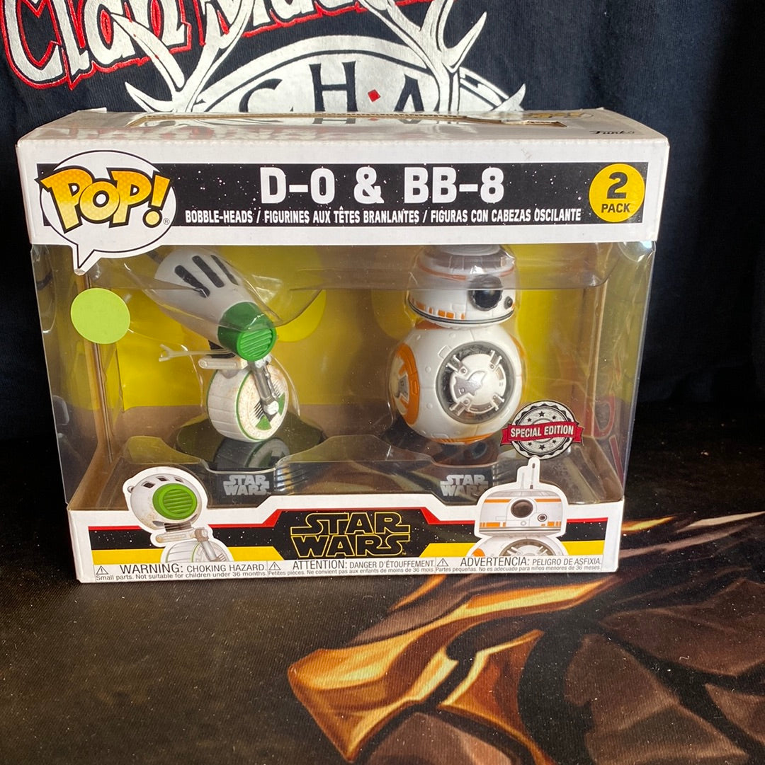 Funko POP! D-O & BB-8 - SPECIAL LIMITED - FRENLY BRICKS - Open 7 Days