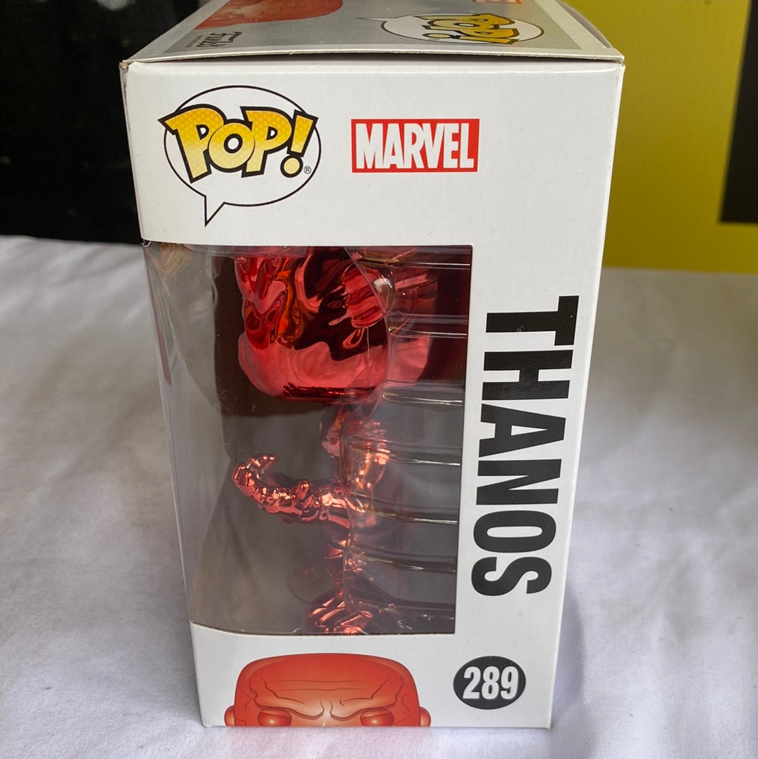 Funko POP! Thanos #289 RED CHROME FRENLY BRICKS - Open 7 Days