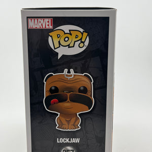 Funko POP! Marvel In Humans - Lockjaw #257 - Flocked 2017 Fall Exclusive FRENLY BRICKS - Open 7 Days