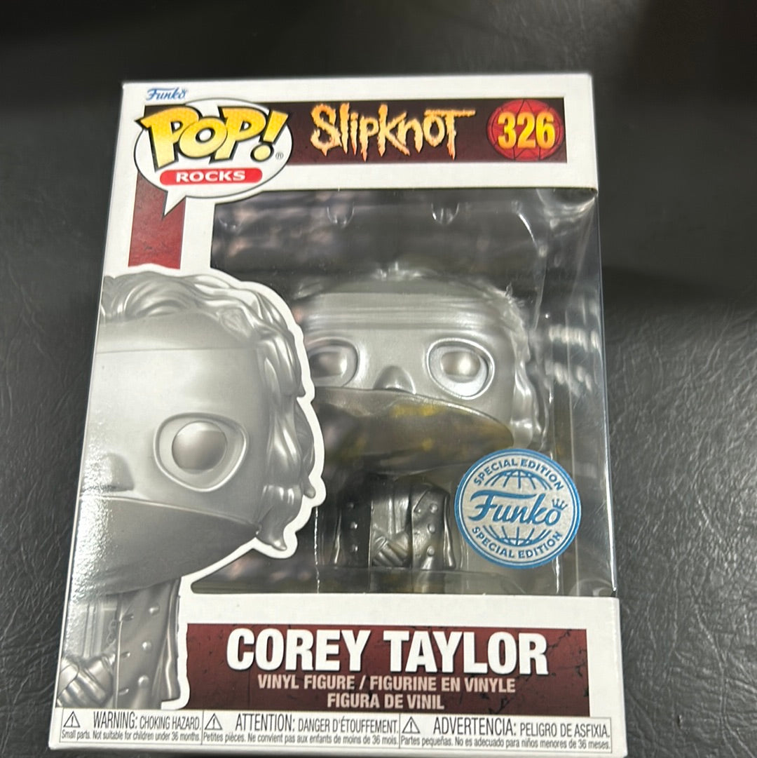 Slipknot - Corey Taylor Exclusive Platinum Pop! Vinyl FRENLY BRICKS - Open 7 Days