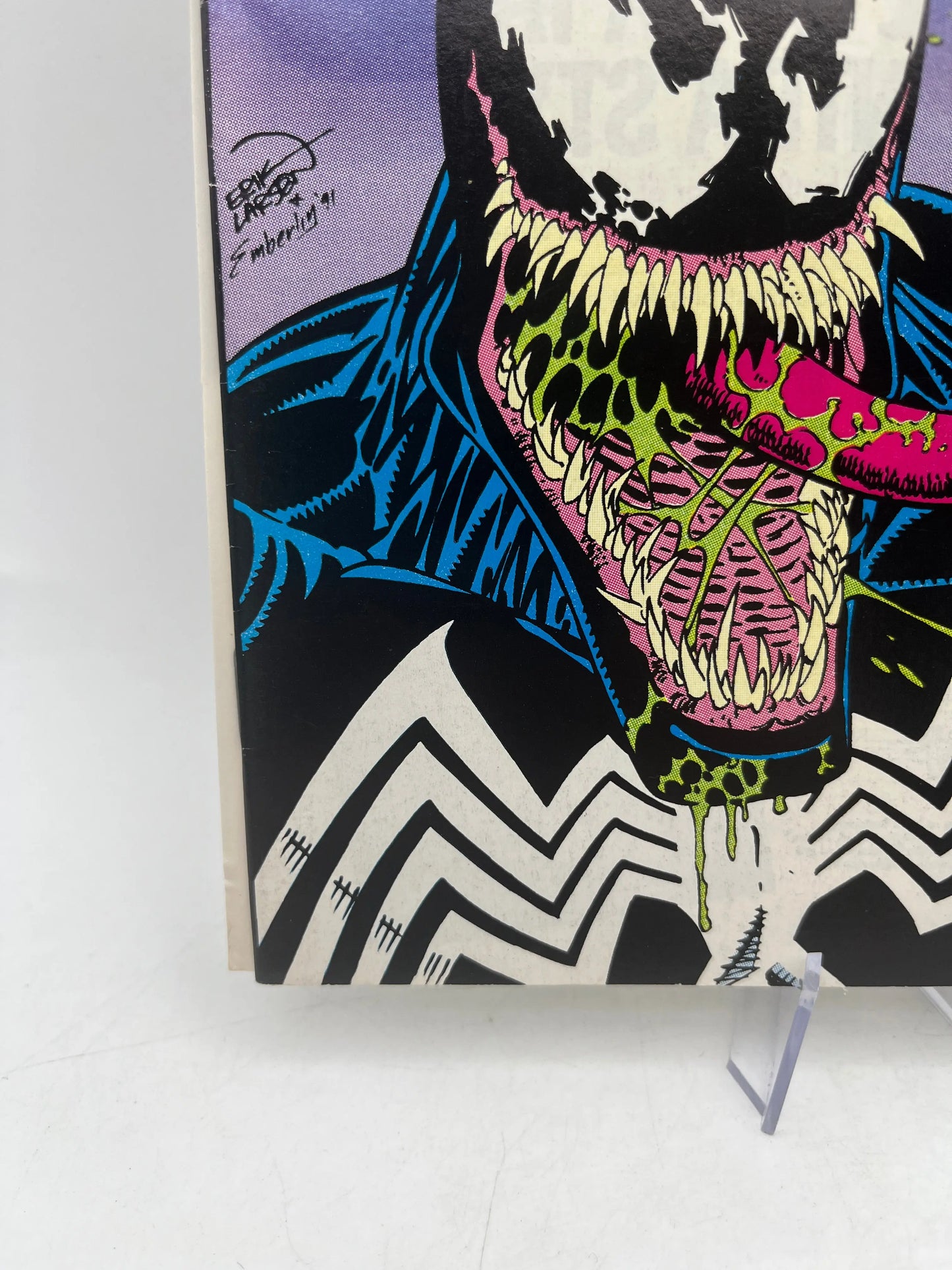 1991 THE AMAZING SPIDER-MAN Marvel Comic #347 Venom Cover FRENLY BRICKS - Open 7 Days
