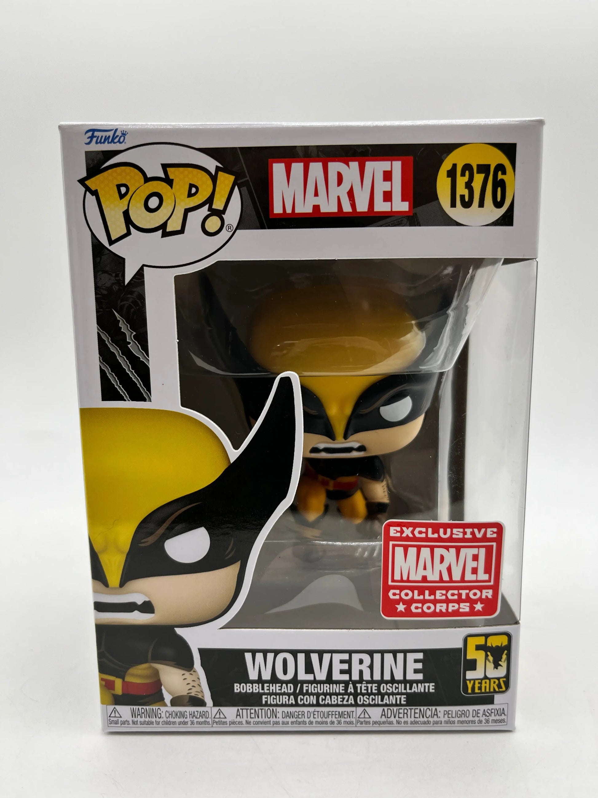 Funko POP! Marvel Wolverine #1376 50 Years - Exclusive Marvel Collectors Corps FRENLY BRICKS - Open 7 Days