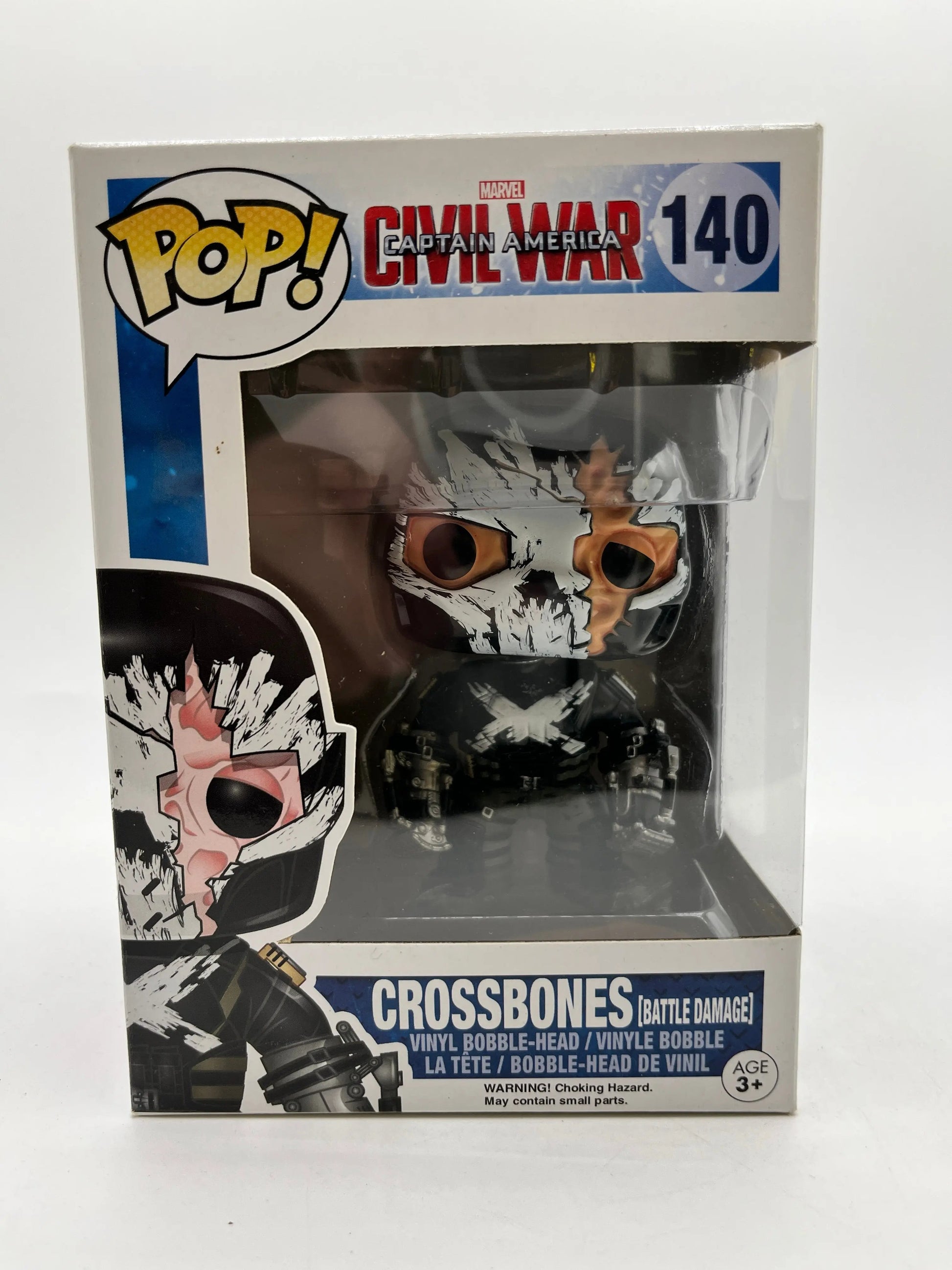 Funko POP! Marvel Captain America Civil War Crossbones #140 FRENLY BRICKS - Open 7 Days