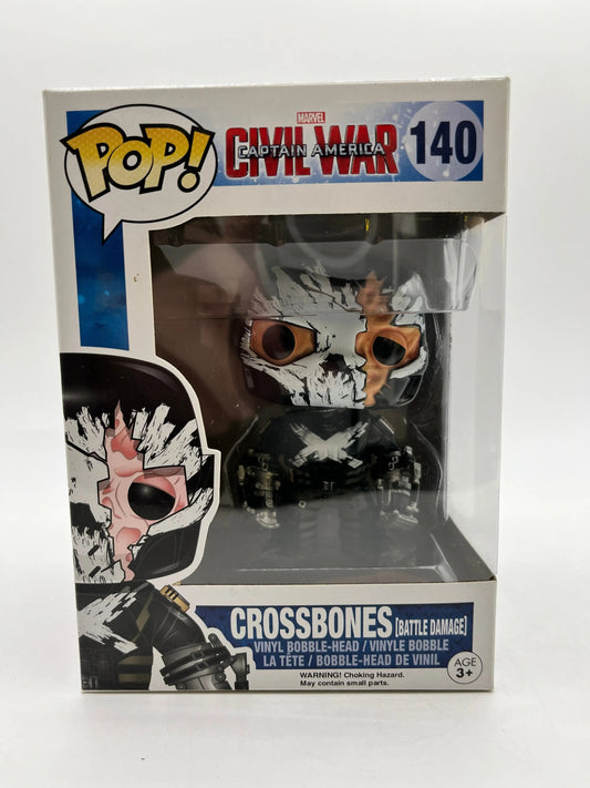 Funko POP! Marvel Captain America Civil War Crossbones #140 FRENLY BRICKS - Open 7 Days