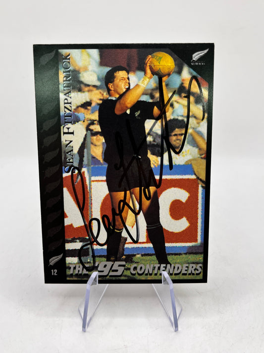 Sean Fitzpatrick Auto - 1995 Dynamic Marketing Rugby Union Card NZ All Blacks #12 FRENLY BRICKS - Open 7 Days