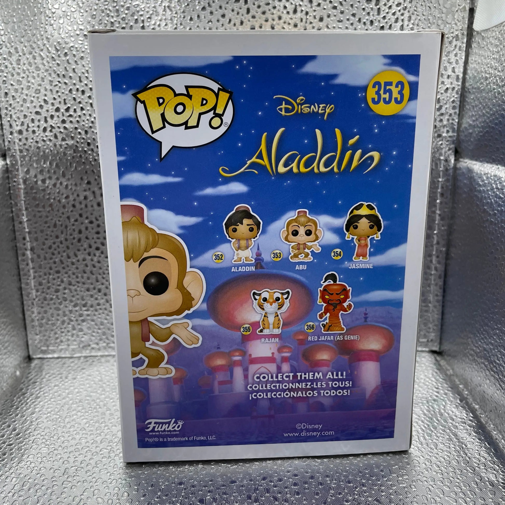 Abu Flocked 353 Aladdin Funko Pop Vinyl - Disney FRENLY BRICKS - Open 7 Days