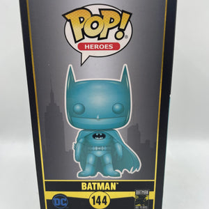 Funko POP! DC Comics - #144 Batman Teal Chrome Figure 80 Years SDCC Exclusive - New FRENLY BRICKS - Open 7 Days