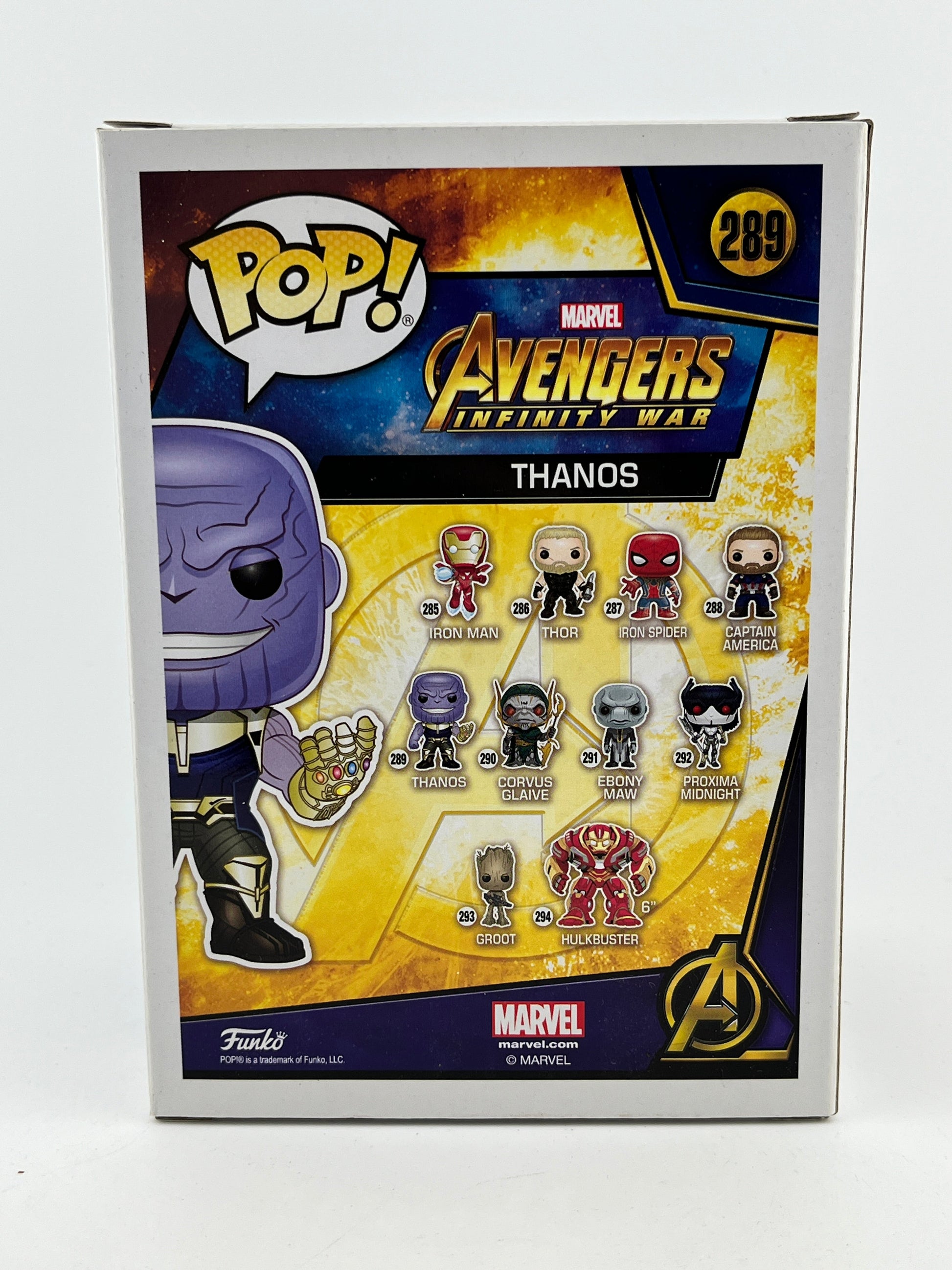 Funko POP! Marvel Avengers Infinity War - Thanos #289 - Vinyl Collectable FRENLY BRICKS - Open 7 Days