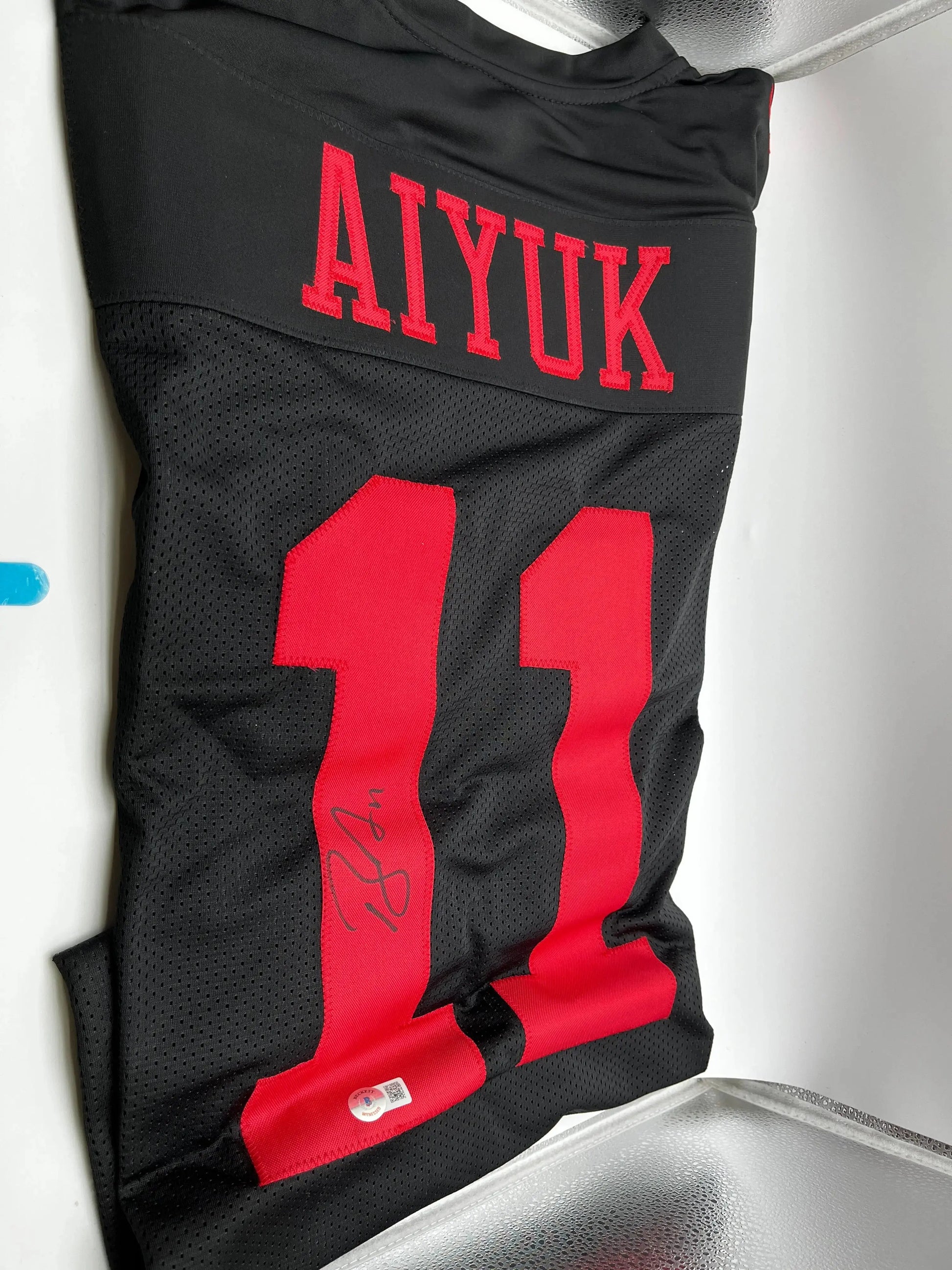 Brandon Aiyuk San Francisco 49ers Signed Pro Style Black Jersey Beckett COA Auto FRENLY BRICKS - Open 7 Days