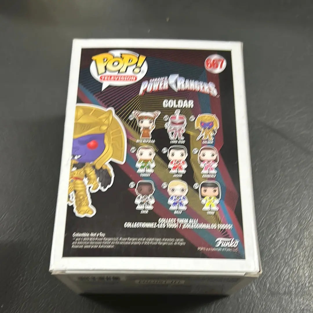 Funko POP! Television Power Rangers Goldar #667 25th Anniversary￼ FRENLY BRICKS - Open 7 Days