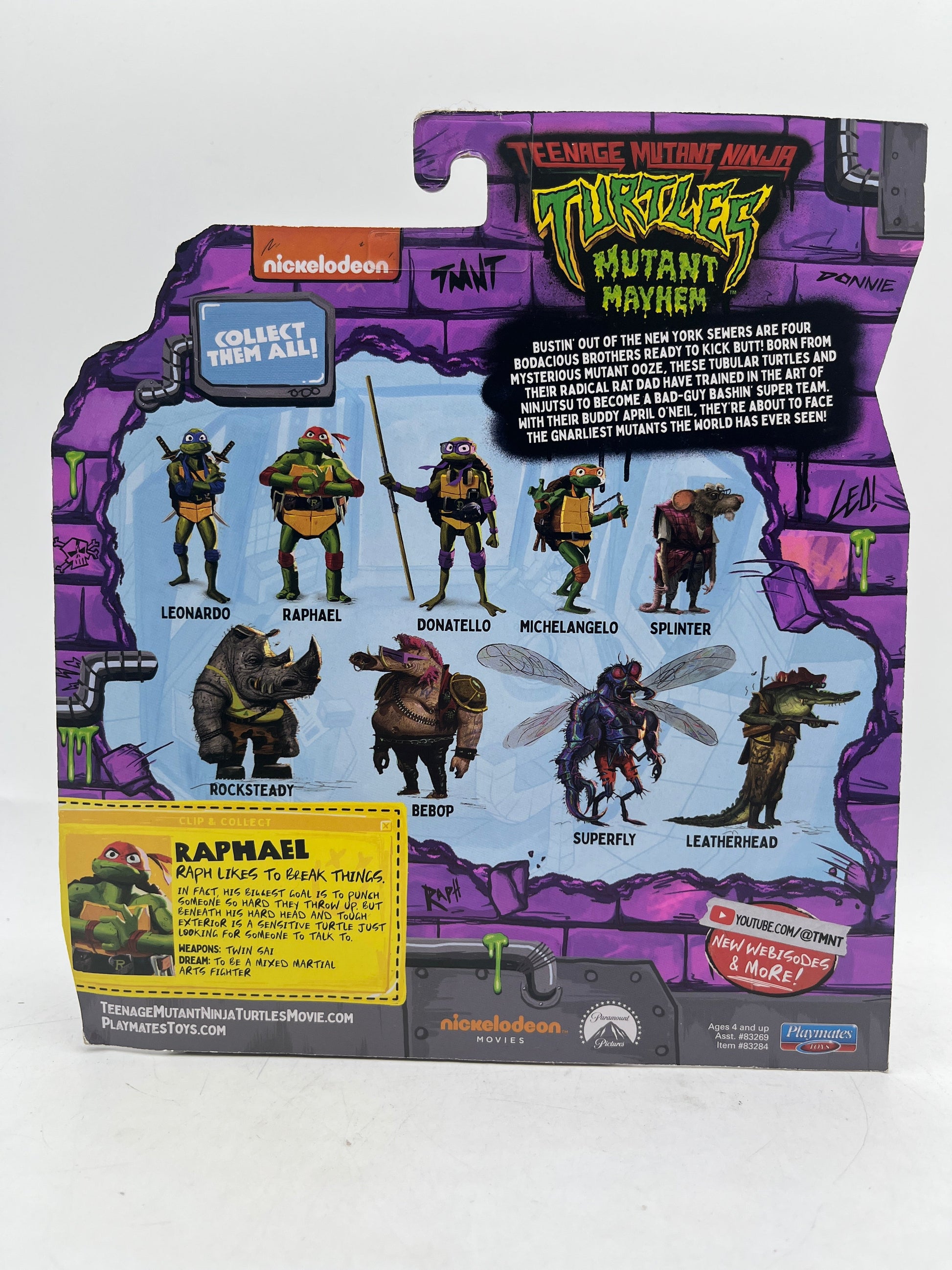 Teenage Mutant Ninja Turtles Mutant Mayhem Raphael 'The Angry One' Figure TMNT FRENLY BRICKS - Open 7 Days