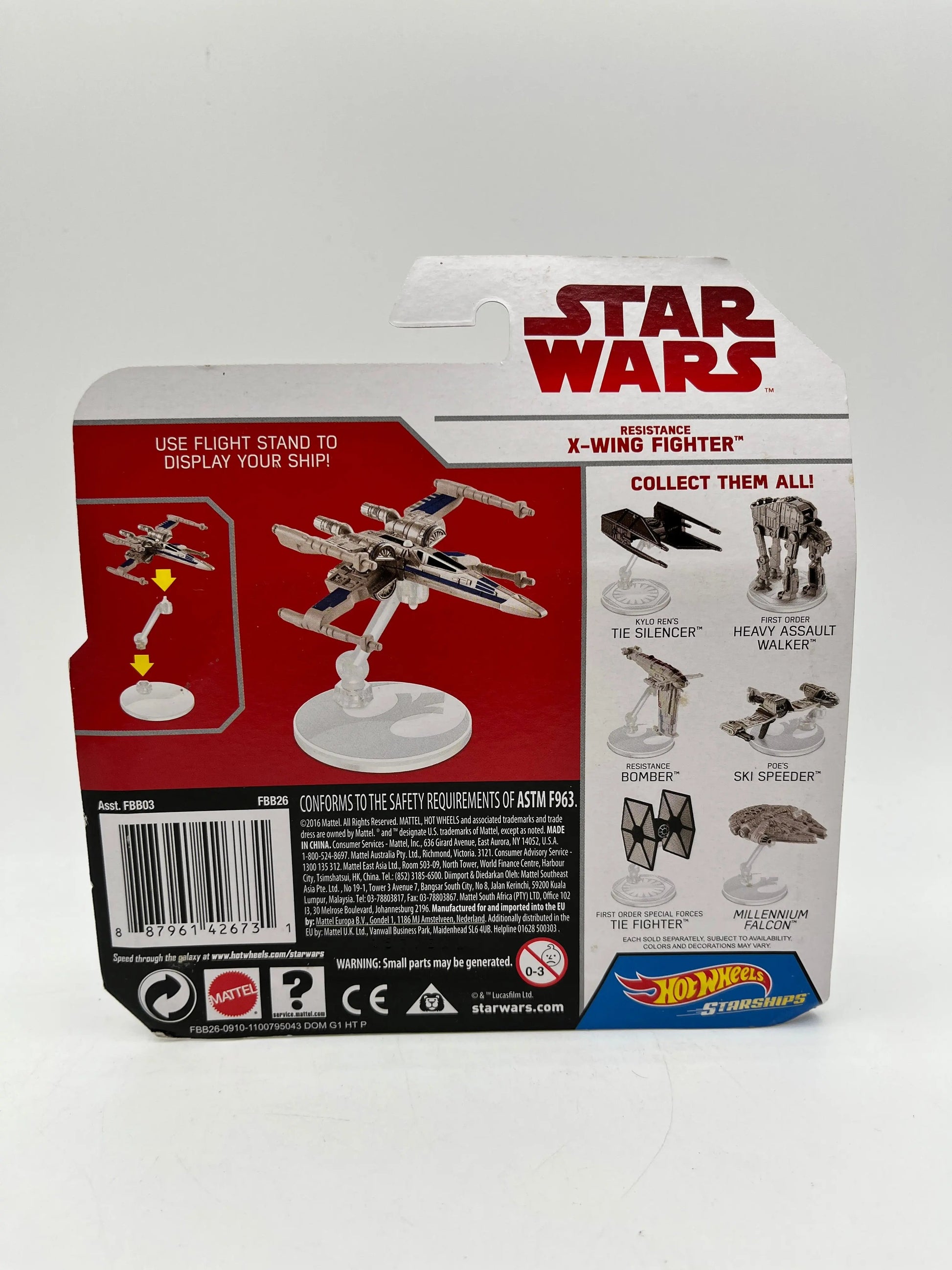 Hot Wheels Star Wars Die-Cast Starships Resistance X-Wing Fighter - Sealed FRENLY BRICKS - Open 7 Days