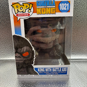 Funko Pop Vinyl #1021 Movies Kong With Battle Axe FRENLY BRICKS - Open 7 Days