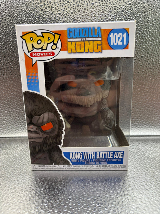 Funko Pop Vinyl #1021 Movies Kong With Battle Axe FRENLY BRICKS - Open 7 Days