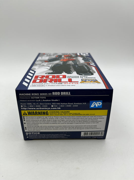 Action Toys Machine Robo Series - Rod Drill 02 Machine Robo Chronos' - Sealed FRENLY BRICKS - Open 7 Days
