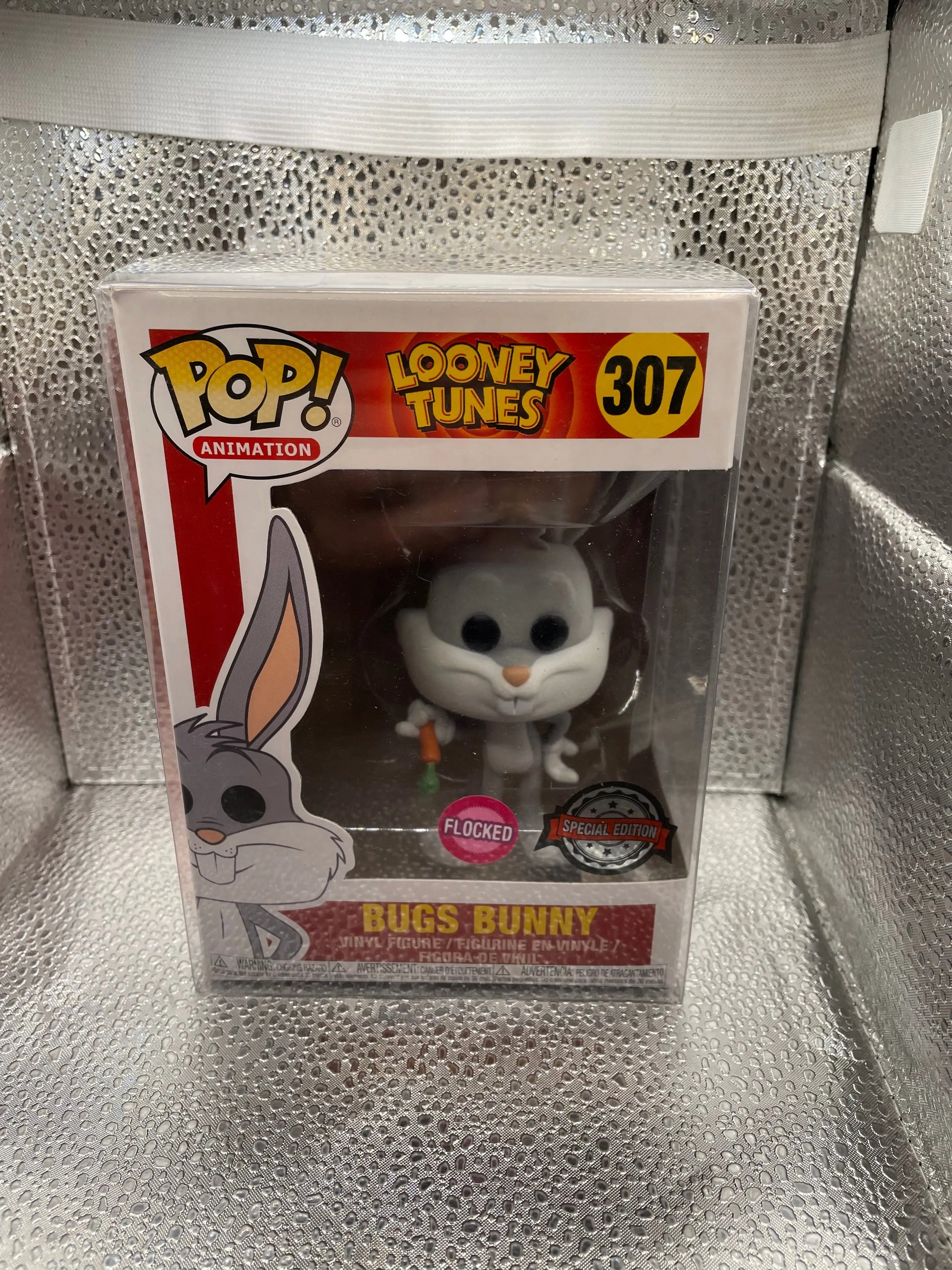 Funko Pop Vinyl Looney Tunes-Bugs Bunny Flocked #307 Special Edition Vaulted FRENLY BRICKS - Open 7 Days