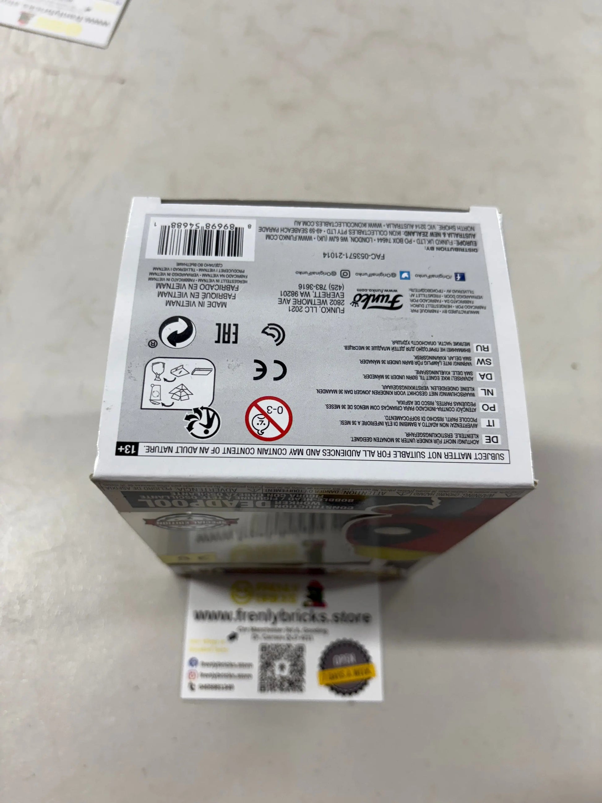 Funko Pop Vinyl #781 DeadPool Marvel FRENLY BRICKS - Open 7 Days