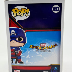 Funko POP! Marvel Spider-Man Homecoming - Captain America #693 - Exclusive FRENLY BRICKS - Open 7 Days
