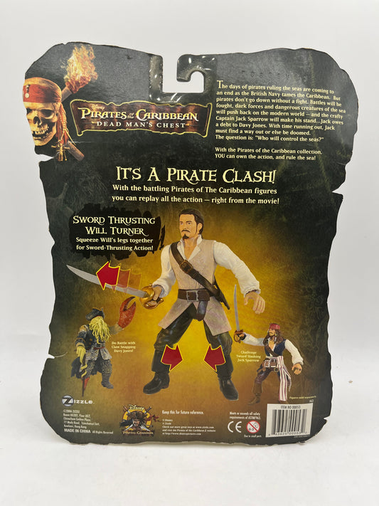 2006 Pirates of The Caribbean Dead Man's Chest Will Turner Pirate Clash Figure - Sealed FRENLY BRICKS - Open 7 Days