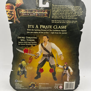 2006 Pirates of The Caribbean Dead Man's Chest Will Turner Pirate Clash Figure - Sealed FRENLY BRICKS - Open 7 Days
