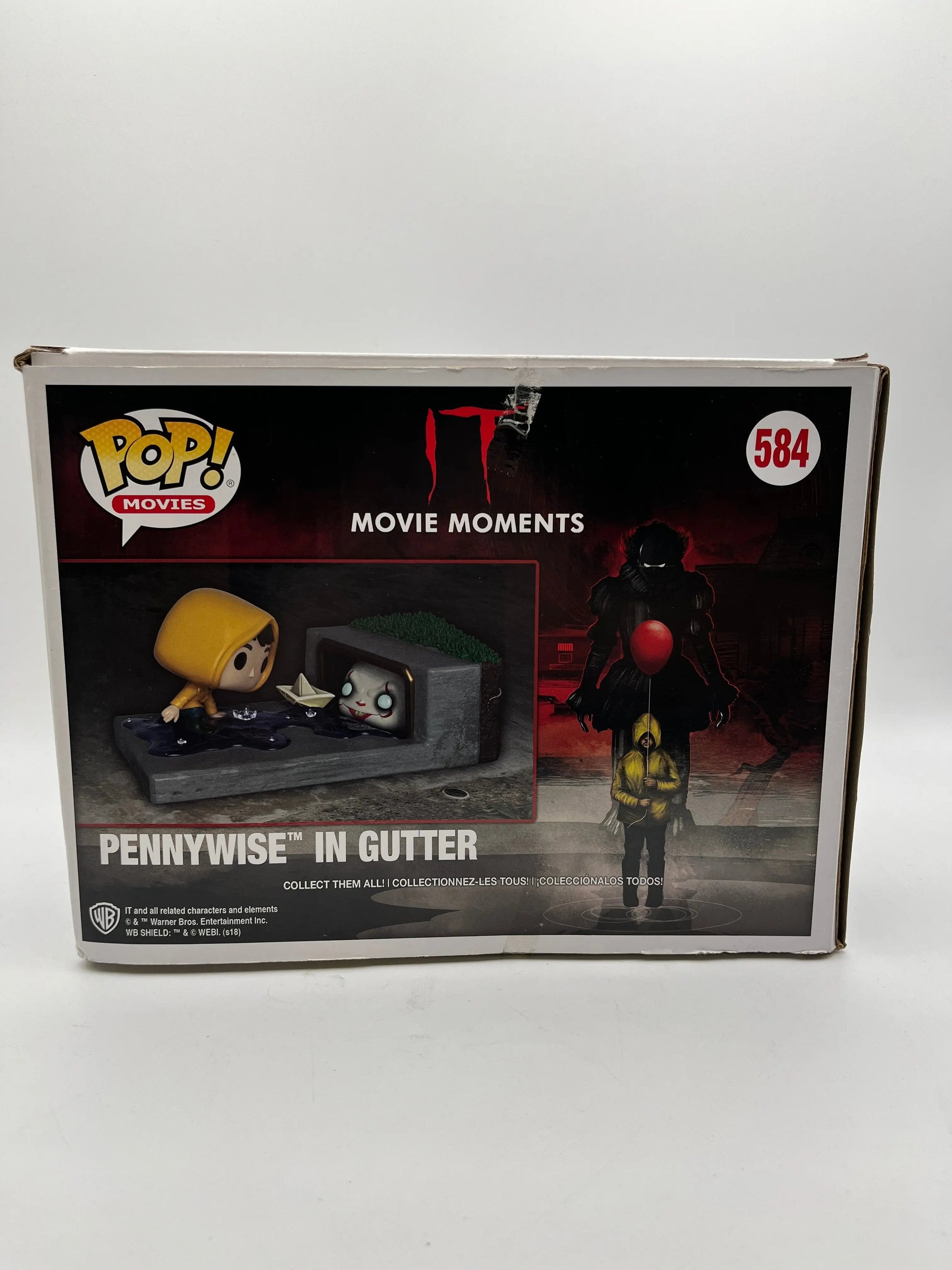 Funko POP! movies IT - Pennywise in Gutter #584 (Damaged Box) FRENLY BRICKS - Open 7 Days