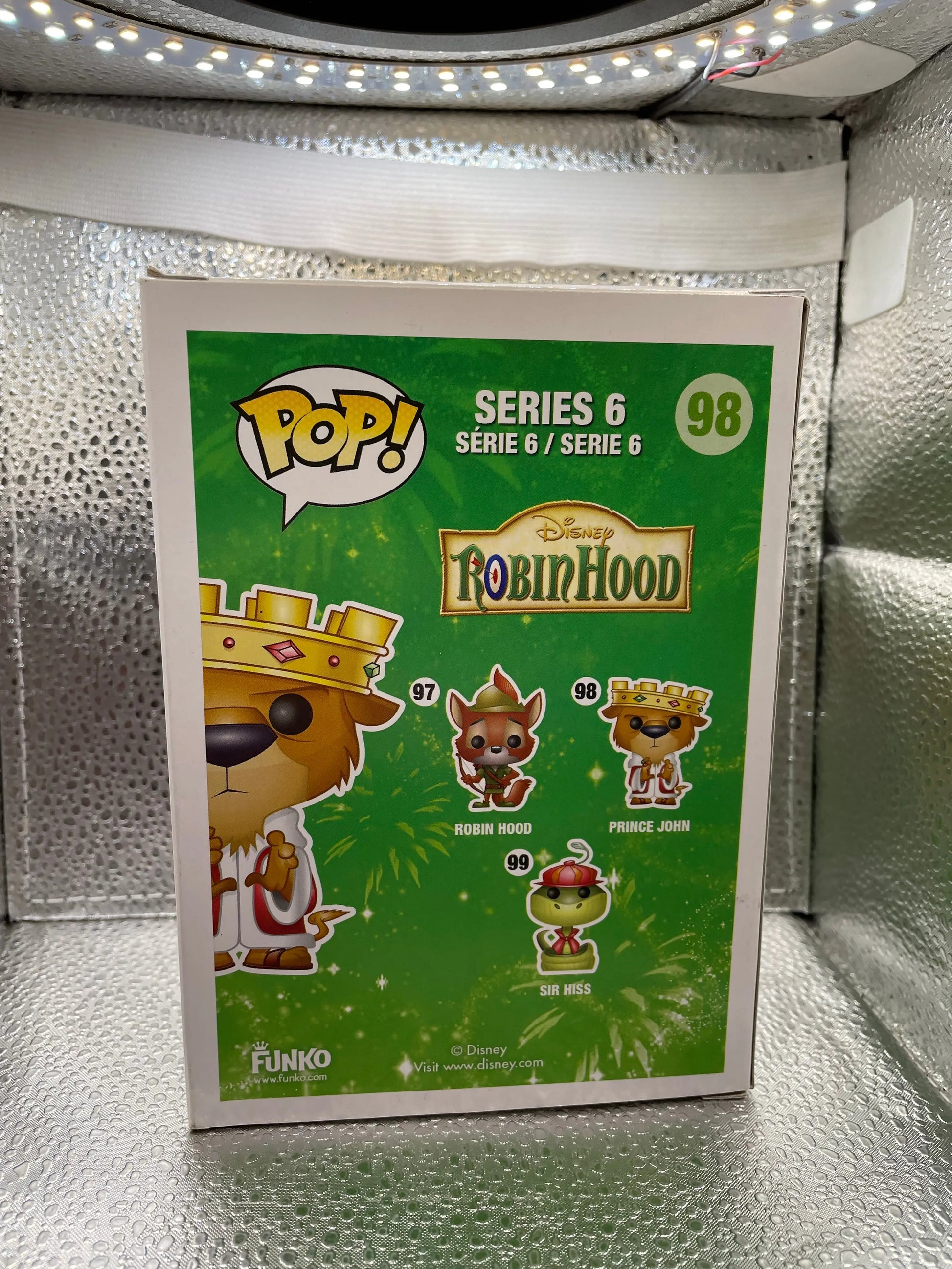 Funko POP 2014 Disney PRINCE JOHN in Red Robe - Robin Hood - Vaulted #98 FRENLY BRICKS - Open 7 Days