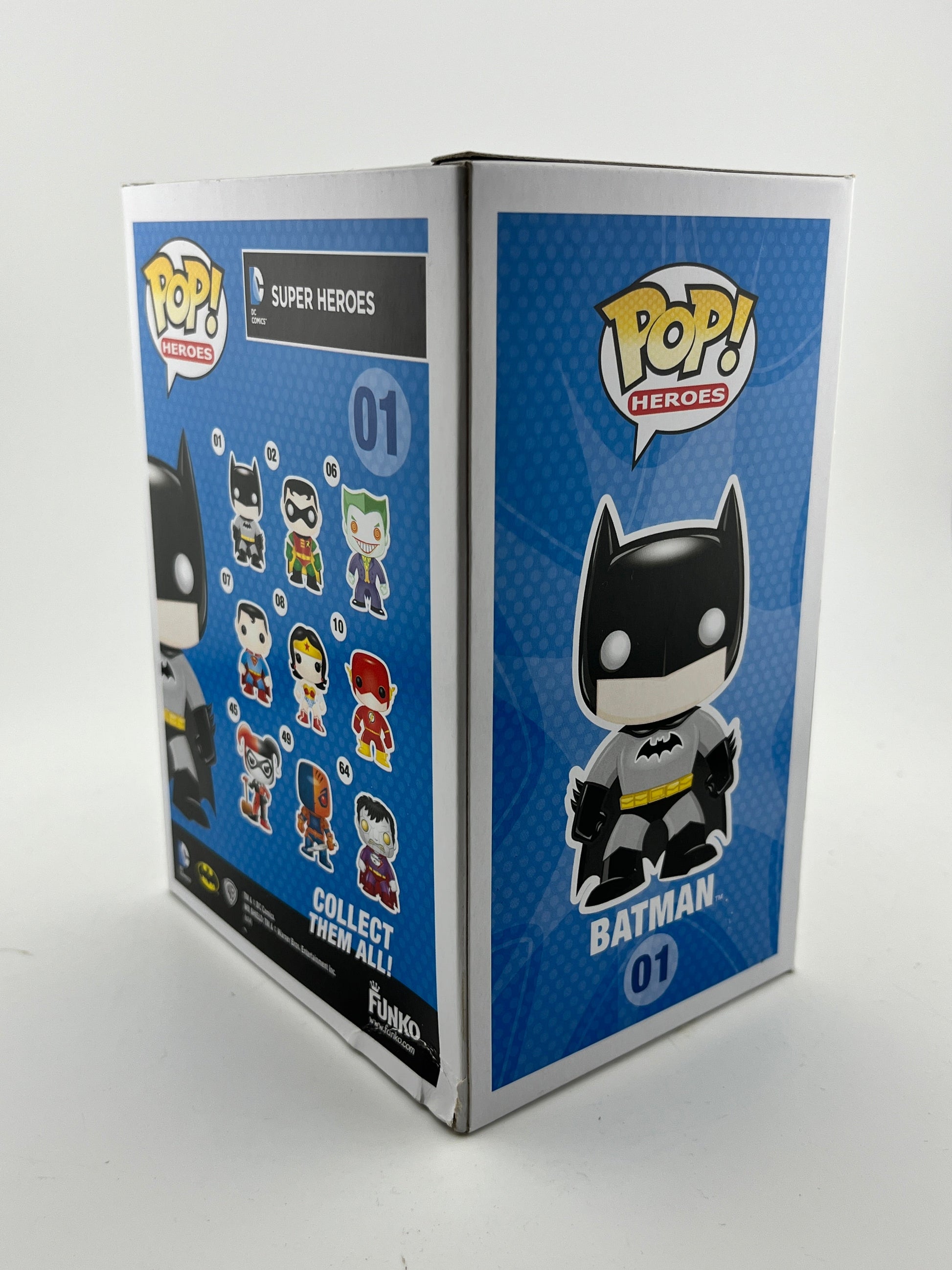 Funko POP! Heroes Dc Super Heroes - Batman #01 - Limited Edition Chase *Damaged See Photos* FRENLY BRICKS - Open 7 Days