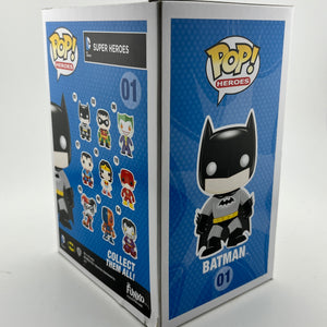 Funko POP! Heroes Dc Super Heroes - Batman #01 - Limited Edition Chase *Damaged See Photos* FRENLY BRICKS - Open 7 Days
