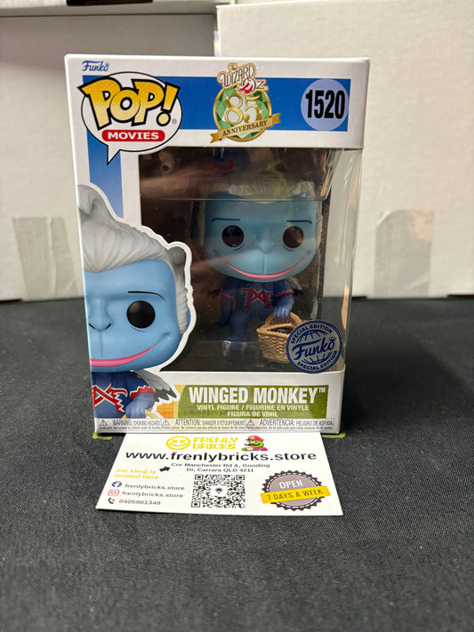 FUNKO Pop Vinyl  Winged Monkey #1520 FRENLY BRICKS - Open 7 Days