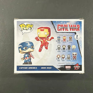 Pop Vinyl 2 Pack Captain America / Iron Man Marvel Collector Corps FRENLY BRICKS - Open 7 Days