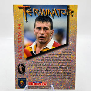 Duane Monkley 1996 - Terminator - NZ Rugby Union - Carr Crazy Authentics FRENLY BRICKS - Open 7 Days