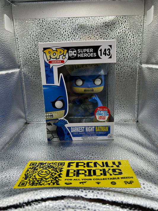 Pop Vinyl Dc #143 Darkest Night Batman FRENLY BRICKS - Open 7 Days