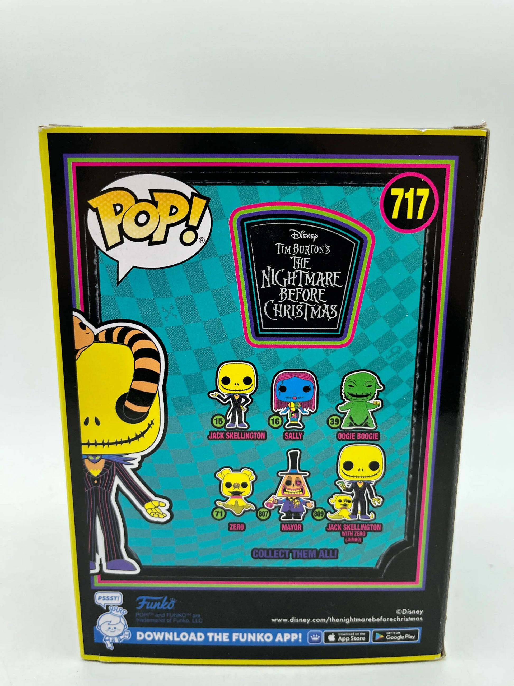 Funko POP! Disney Nightmare Before Christmas - Jack Skellington #717 Blacklight Edition FRENLY BRICKS - Open 7 Days